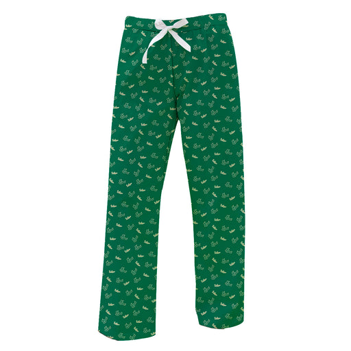 South Florida Bulls Vive La Fete Game Day All Over Logo Women Green Lounge Pants