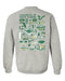 South Florida Bulls USF Hand Sketched Artwork Green Crewneck Sweatshirt for Women - Vive La Fête - Online Apparel Store