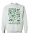 South Florida Bulls USF Hand Sketched Vive La Fete Impressions White Cotton Crewneck Sweatshirt for Women