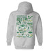 South Florida Bulls USF Hand Sketched Artwork Cotton Fleece Women Hoodie - Vive La Fête - Online Apparel Store