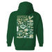 South Florida Bulls USF Hand Sketched Artwork Cotton Fleece Women Hoodie - Vive La Fête - Online Apparel Store