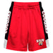 Southern Illinois Cougars SIUE Vive La Fete Game Day Red Stripes Boys Solid Black Athletic Mesh Short