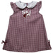 Southern Illinois Salukis SIU Embroidered Maroon Gingham A Line Dress