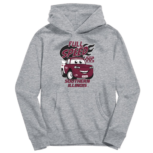Southern Illinois Salukis SIU Full Speed Heather Grey Cotton Youth Hoodie
