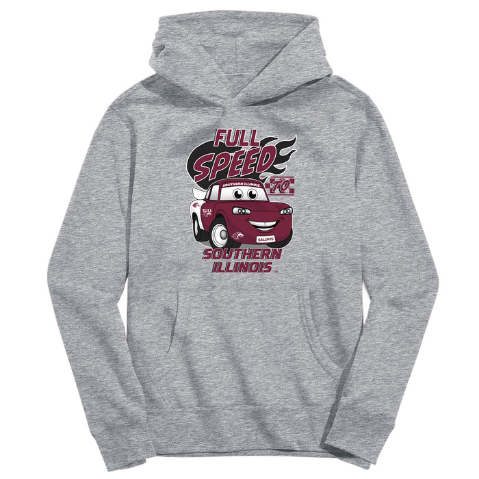 Southern Illinois Salukis SIU Full Speed Heather Grey Cotton Youth Hoodie