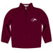 Southern Illinois Salukis SIU Vive La Fete Game Day Solid Maroon Quarter Zip Pullover Sleeves