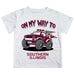 Southern Illinois Salukis SIU Vive La Fete Monster Truck Boys Game Day White Short Sleeve Tee