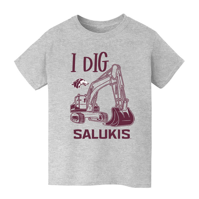 Southern Illinois Salukis SIU Vive La Fete Excavator Heather Grey Cotton Short Sleeve Tee