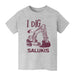Southern Illinois Salukis SIU Vive La Fete Excavator Heather Grey Cotton Short Sleeve Tee