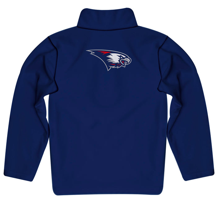 Southern Indiana Screaming Eagles USI Vive La Fete Game Day Solid Blue Quarter Zip Pullover Sleeves - Vive La Fête - Online Apparel Store