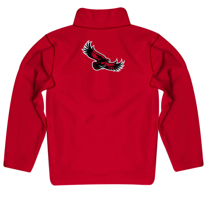 St. Josephs Hawks Vive La Fete Game Day Solid Crimson Quarter Zip Pullover Sleeves - Vive La Fête - Online Apparel Store