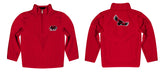 St. Josephs Hawks Vive La Fete Game Day Solid Crimson Quarter Zip Pullover Sleeves - Vive La Fête - Online Apparel Store