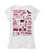 St. Josephs Hawks Hand Sketched Vive La Fete Impressions Artwork White Girls Cotton Short Sleeve Tee - Vive La Fête - Online Apparel Store