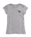 St. Josephs Hawks Hand Sketched Vive La Fete Impressions Artwork Grey Girls Cotton Short Sleeve Tee
