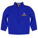 San Jose State University Spartans Vive La Fete Game Day Solid Blue Quarter Zip Pullover Sleeves