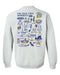 San Jose State University Spartans Hand Sketched Vive La Fete Impressions Artwork Royal Crew Neck Sweatshirt for Wo - Vive La Fête - Online Apparel Store