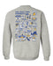 San Jose State University Spartans Hand Sketched Vive La Fete Impressions Artwork Royal Crew Neck Sweatshirt for Wo - Vive La Fête - Online Apparel Store