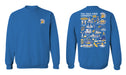 San Jose State University Spartans Hand Sketched Vive La Fete Impressions Artwork Royal Crew Neck Sweatshirt for Wo - Vive La Fête - Online Apparel Store
