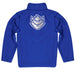 Saint Louis University Billikens SLU Vive La Fete Game Day Solid Blue Quarter Zip Pullover Sleeves - Vive La Fête - Online Apparel Store
