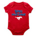 SMU Mustangs Vive La Fete Infant Game Day Red Short Sleeve Bodysuit
