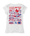 SMU Mustangs Hand Sketched Vive La Fete Impressions Artwork White Girls Cotton Short Sleeve Tee - Vive La Fête - Online Apparel Store