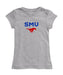 SMU Mustangs Girl´s Fitted Cotton T-shirt Grey