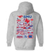 SMU Mustangs Hand Sketched Artwork Cotton Fleece Women Hoodie - Vive La Fête - Online Apparel Store