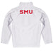 SMU Mustangs Vive La Fete Logo and Mascot Name Womens White Quarter Zip Pullover - Vive La Fête - Online Apparel Store