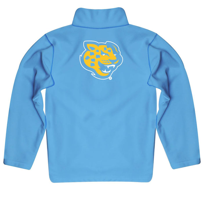 Southern University Jaguars Vive La Fete Game Day Solid Blue Quarter Zip Pullover Sleeves - Vive La Fête - Online Apparel Store