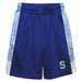Spelman College Jaguars Vive La Fete Game Day Blue Stripes Boys Solid Blue Athletic Mesh Short