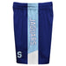 Spelman College Jaguars Vive La Fete Game Day Blue Stripes Boys Solid Blue Athletic Mesh Short - Vive La Fête - Online Apparel Store