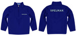 Spelman College Vive La Fete Game Day Solid Blue Quarter Zip Pullover Sleeves - Vive La Fête - Online Apparel Store