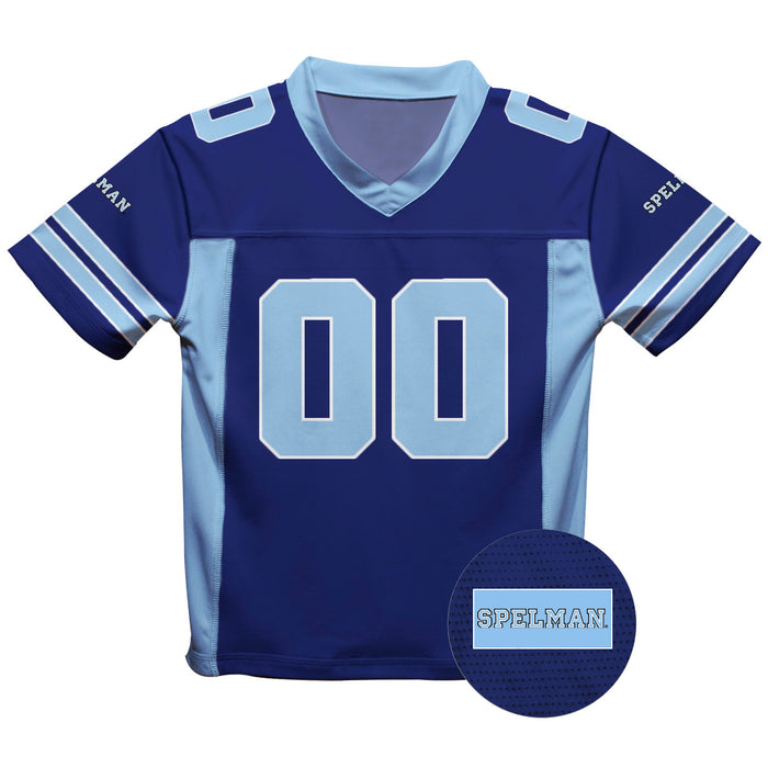 Spelman College Vive La Fete Game Day Blue Boys Fashion Football T-Shirt - Vive La Fête - Online Apparel Store