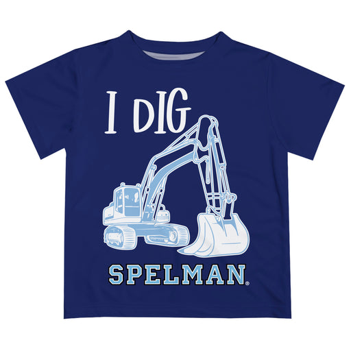 Spelman College Vive La Fete Excavator Boys Game Day Blue Short Sleeve Tee
