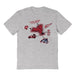 Stony Brook Seawolves Hand Sketched Vive La Fete Impressions Icones Kids Grey T-shirt