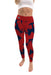 Stony Brook Seawolves Vive La Fete Paint Brush Logo on Waist Women Red Yoga Leggings