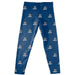 Southwestern Oklahoma State Bulldogs Vive La Fete Girls All Over Logo Elastic Waist Classic Play Blue Leggings Tights