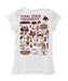 TXST Texas State Bobcats Hand Sketched Vive La Fete Impressions Artwork White Girls Cotton Short Sleeve Tee - Vive La Fête - Online Apparel Store