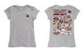 TXST Texas State Bobcats Hand Sketched Vive La Fete Impressions Artwork Grey Girls Cotton Short Sleeve Tee - Vive La Fête - Online Apparel Store
