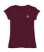 TXST Texas State Bobcats Hand Sketched Vive La Fete Impressions Artwork Maroon Girls Cotton Short Sleeve Tee