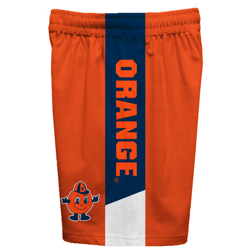 Syracuse Orange Vive La Fete Game Day Orange Stripes Boys Solid Navy Athletic Mesh Short - Vive La Fête - Online Apparel Store