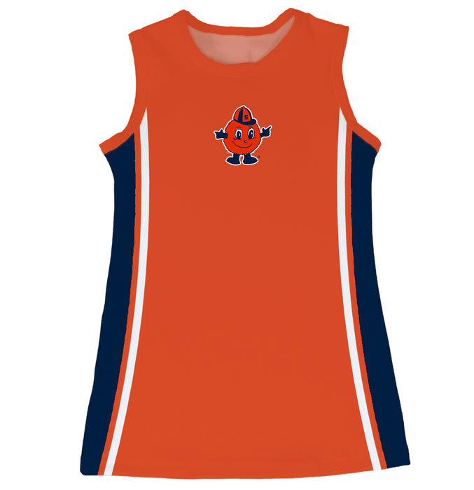 Syracuse Orange Sleeveless Cheerleader A Line Dress Orange