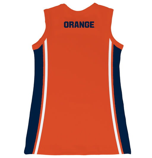 Syracuse Orange Sleeveless Cheerleader A Line Dress Orange - Vive La Fête - Online Apparel Store