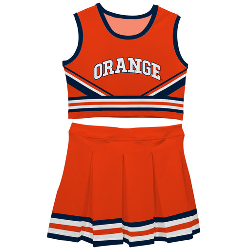 Syracuse Orange Vive La Fete Game Day Orange Sleeveless Chearleader Set