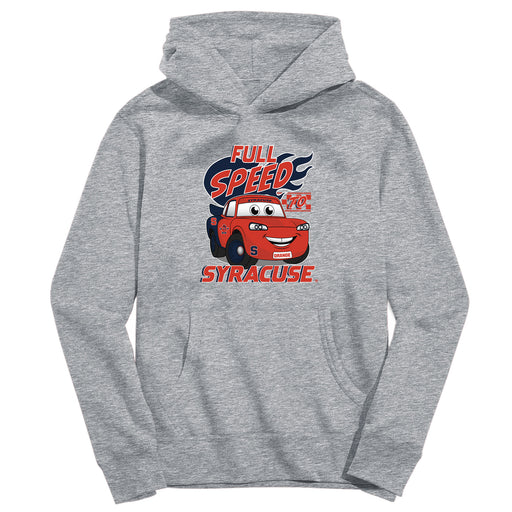 Syracuse Orange Full Speed Heather Grey Cotton Youth Hoodie