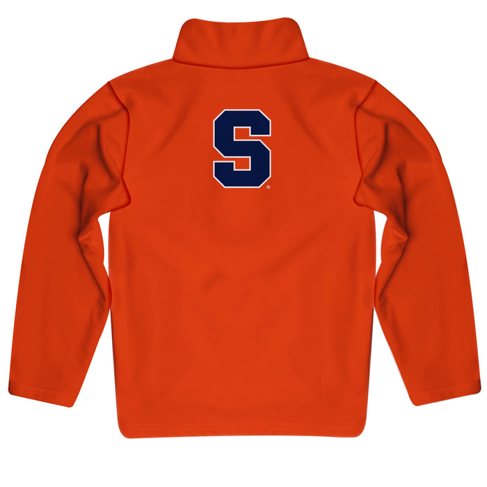 Syracuse Orange Vive La Fete Game Day Solid Orange Quarter Zip Pullover Sleeves - Vive La Fête - Online Apparel Store