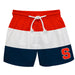 Syracuse Orange Vive La Fete Orange Stripes Swimtrunks V1