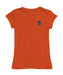 Syracuse Orange Hand Sketched Vive La Fete Impressions Artwork Orange Girls Cotton Short Sleeve Tee