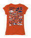 Syracuse Orange Hand Sketched Vive La Fete Impressions Artwork Orange Girls Cotton Short Sleeve Tee - Vive La Fête - Online Apparel Store