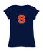 Syracuse Orange Girl´s Fitted Cotton T-shirt Navy